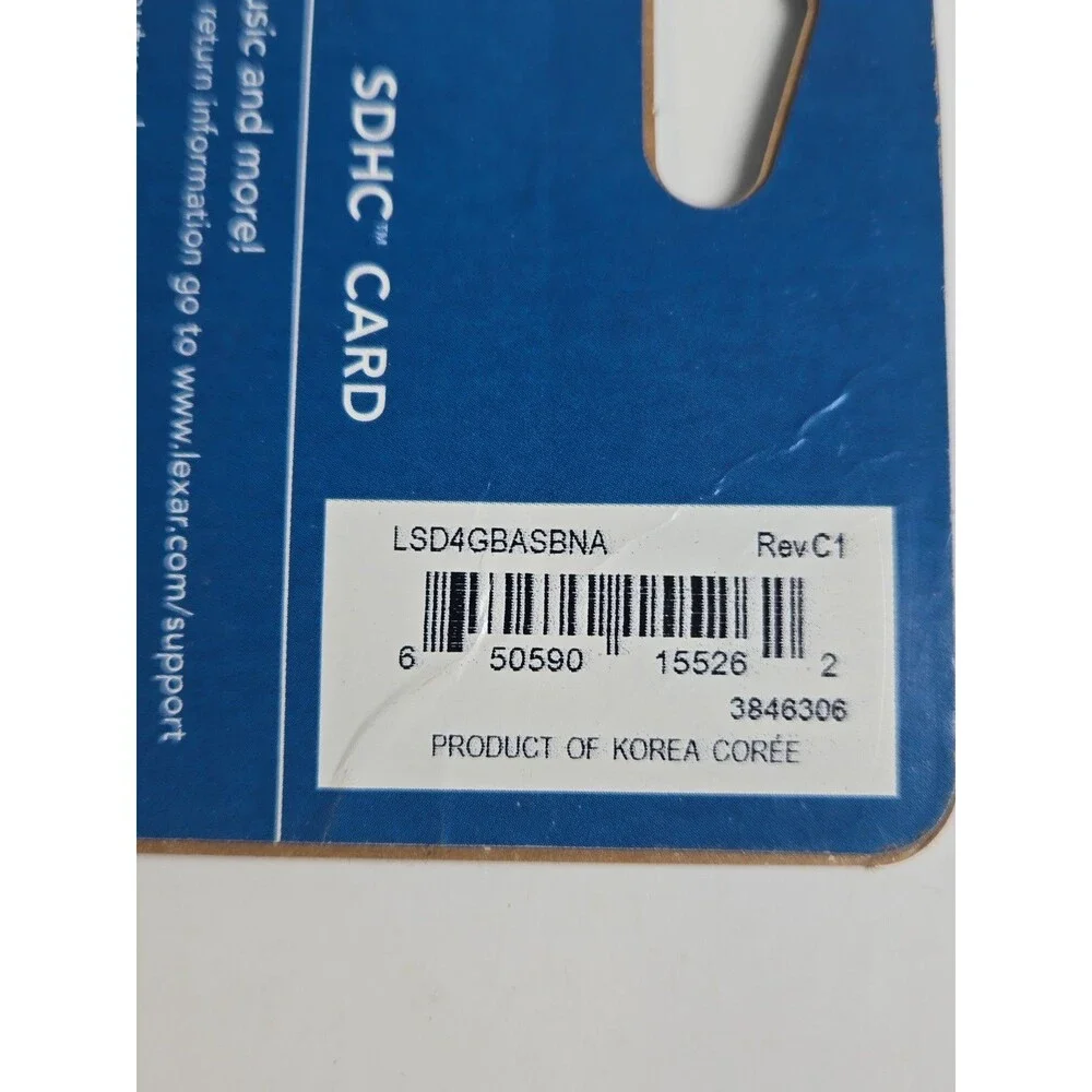 LEXAR™ When Memory Matters™ 4GB Memory Card SDHC™ - NIP